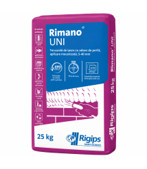 Tencuiala mecanizata Rigips Rimano UNI cu perlit, 5-40 mm, 25 kg